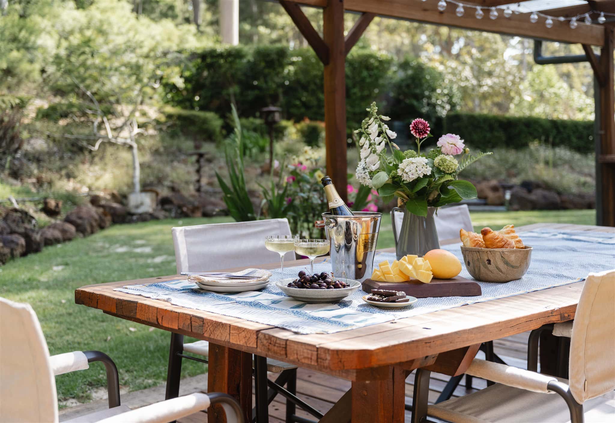 Private outdoor patio and lawns