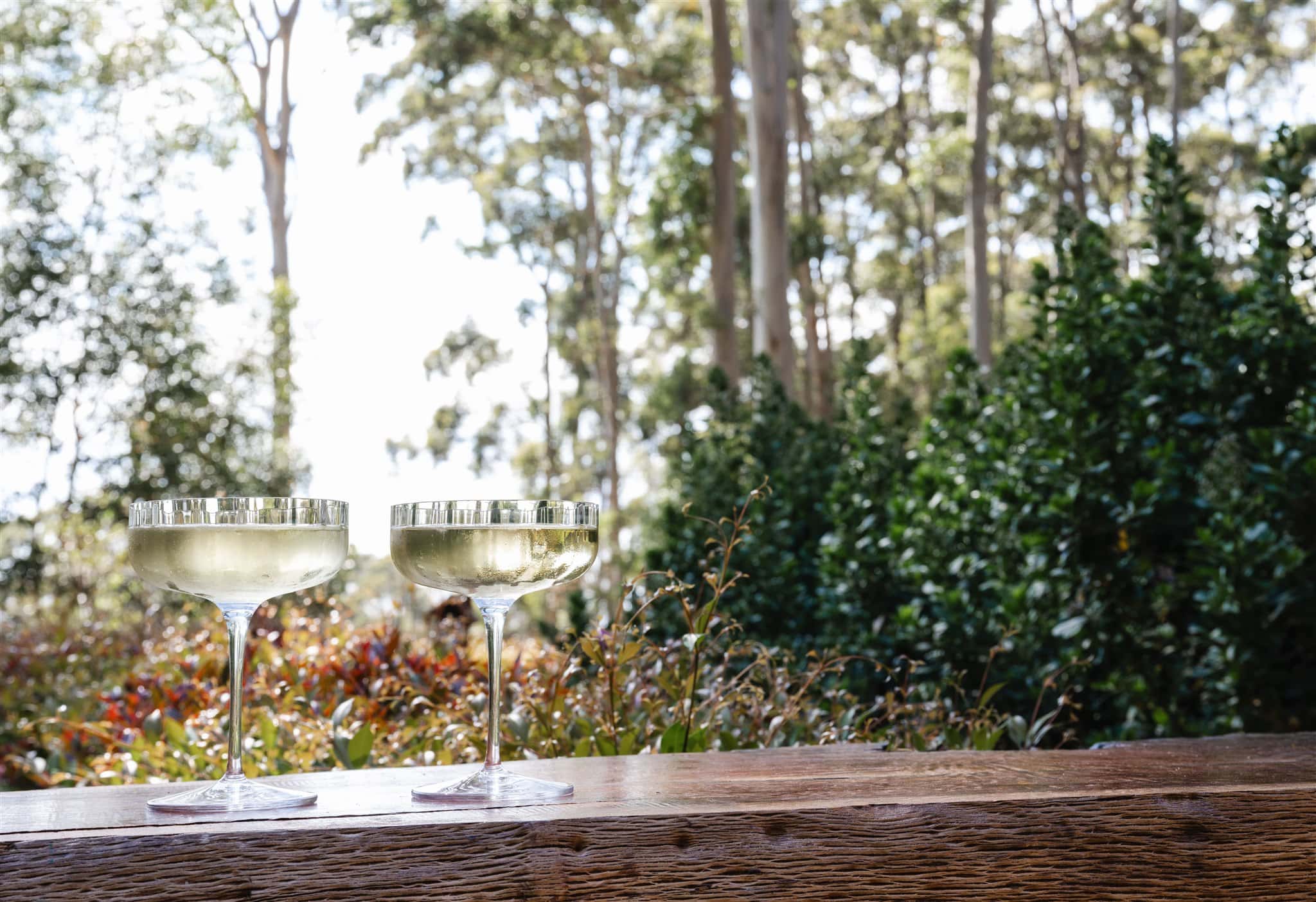 A wide, elevated and covered balcony - perfect for romantic sundowners